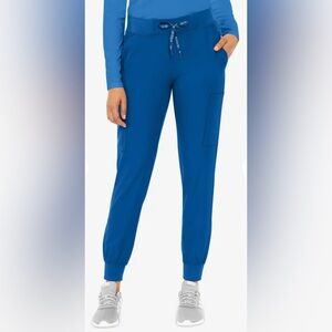 Med Couture Jogger Scrub Pants Blue - Size L